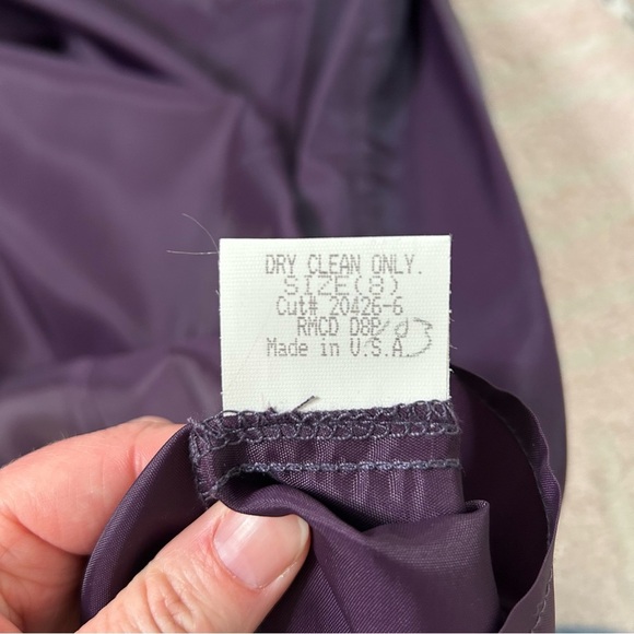 NWT Vintage 90's Shelli Segal Plum Maxi Dress Dress Size 8 Practical Magic Fall - Picture 9 of 13